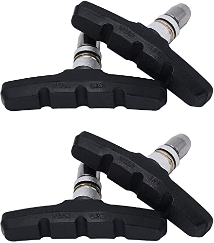 Zapatas de Freno para Bicicleta/Zapatas para Bicicleta/Pastillas de Freno para Bicicletas/Zapatas para Freno 4Piezas (Negro)