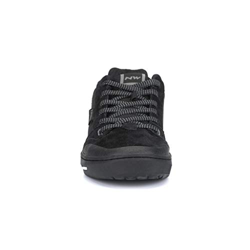 Zapatillas de Ciclismo para Carretera Tribe - Color Negro y Gris - Talla 42 - Zapatillas para Bicicleta MTB con Buen Agarre en los Pedales y Resistente a la Abrasión en la Punta- Northwave