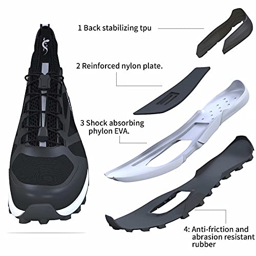 Zapatillas de montaña para Hombre SANDUGO MTB, aptas para 2 Tornillos SPD. Compatible con Shimano, Pedales Crankbrothers, Ligeras y cómodas, Zapatillas de Ciclismo Negras para Hombre