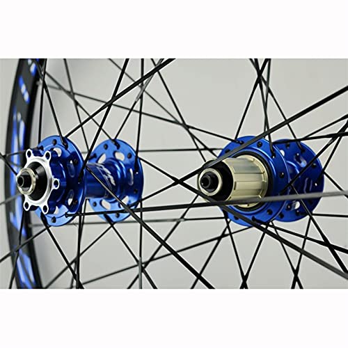 Zatnec Ciclismo Ruedas 700c Ruedas Aluminio Freno Disco Volante De 7/8/9/10/11 Velocidades Liberación Rápida para Bicicleta Carretera Ultra-Ligeras 1700g (Color : A)