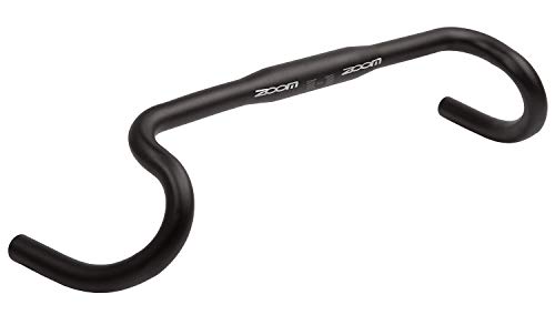 Zoom Gravel-Manillar de Aluminio cónico, 440 mm, 31,8 mm de diámetro, anodizado Negro Mate, Unisex Adulto