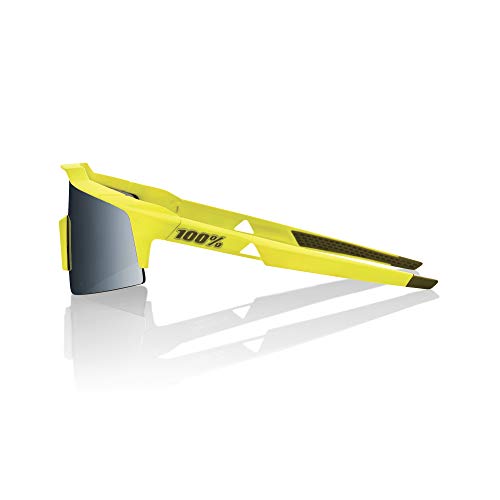 100 Percent SPEEDCRAFT SL-Soft TACT Banana-Black Mirror Lens Gafas, Hombres, Amarillo-Cristal Oscuro, Mediano