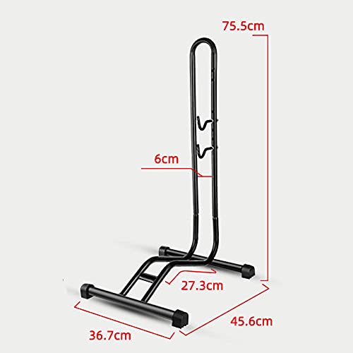 2 en 1 Acero Soporte Bicicletas con Reflectante,Soportes Bicis Suelo Ajustable, Ligero, Portátil Soporte Bicicletas Suelo Estatica para La Reparación Mecánica del Hogar De Bicicletas De Carretera