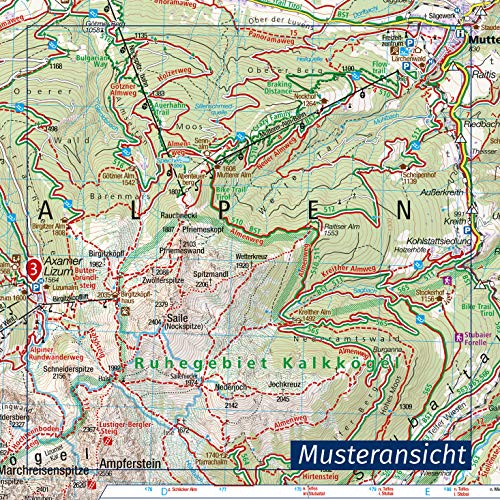 2250 Córcega Norte 1: 50.000: 3 Wanderkarten 1:50000 im Set inklusive Karte zur offline Verwendung in der KOMPASS-App. Fahrradfahren.