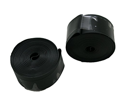 2x Fondo de Llanta Negro de PVC para Rueda de Bicicleta con Neumatico de 700C Alta Presion 3426 negro