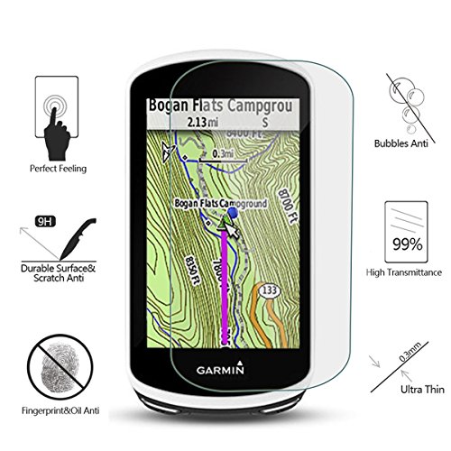 [4 Unidades] Protector de Pantalla para Garmin Edge 1030 AKWOX [9H Dureza] Cristal Vidrio Templado para Garmin Edge 1030 Cristal Templado