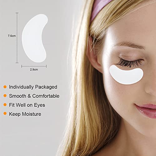 50 pares Parches para Pestañas,ZOLGINAH Eye Gel Pads，Lash Extension Pads Sin Pelusa,Gel de Ojos Almohadillas de Extensión para Pestañas,Eye Gel Parches Beauty Tool para Salón