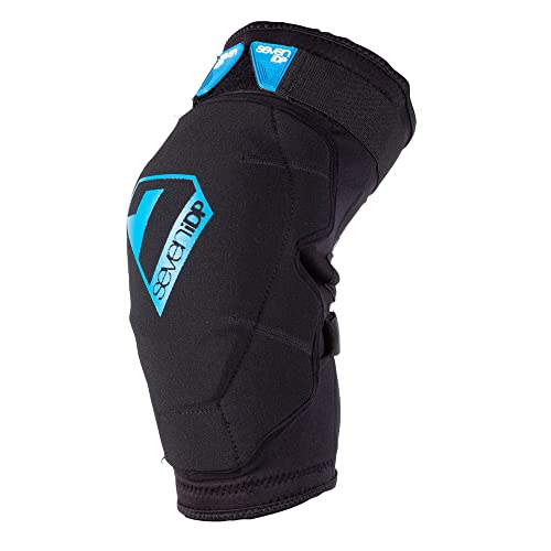 7 Protection Flex-17 Rodilleras Ciclismo Enduro MTB, Unisex Adulto, Negro, Talla-M