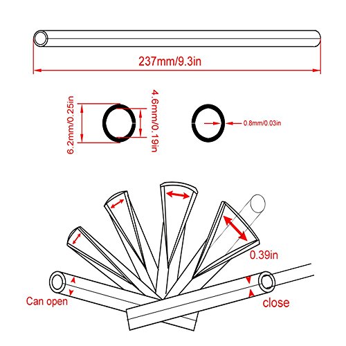 72 Piezas Rueda de Motocicleta roja Spoke Skins Llantas Cubiertas Wraps Abrigos Protector para 19"-21" Llantas Honda CR250R CR125R CRF250R CRF250X CRF450R CRF450X XR250R XR400R Dirt Pit Bike