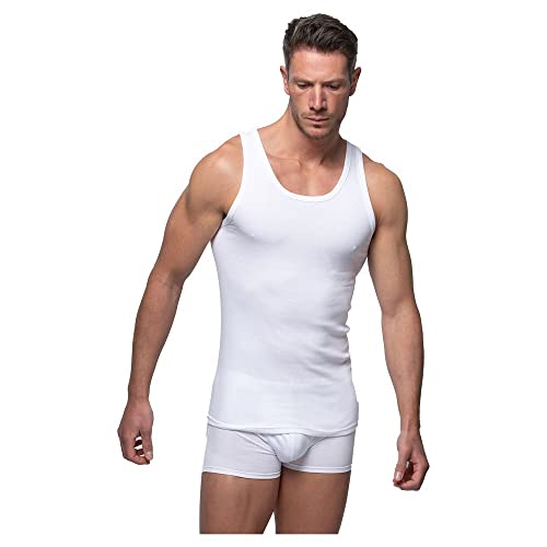 ABANDERADO Camiseta De Tirantes Sport, Blanco L