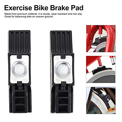 ABOOFAN 2 unids Spinning Bike Brake Pad Ejercicio Bicicleta Freno Grupo de Frenos de Reemplazo de Bicicleta Bloques de Freno de Bicicleta