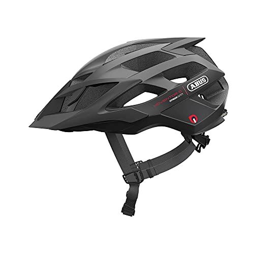 ABUS MOVENTOR Quin Mountainbike-Helm, Unisex, Velvet Black, L