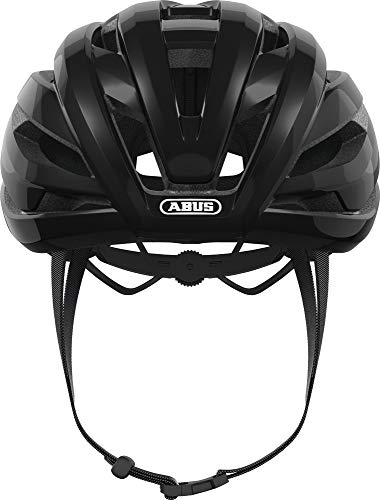 ABUS Shiny Black S Casco, Unisex, Negro (Rojo)