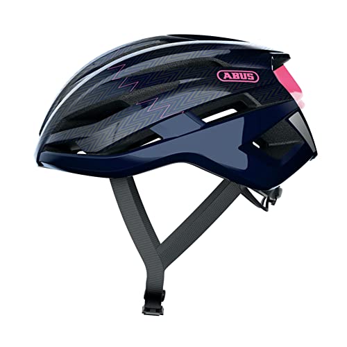 ABUS Stormchaser Casco de Bicicleta, Unisex Adulto, Zigzag Blue L, Large