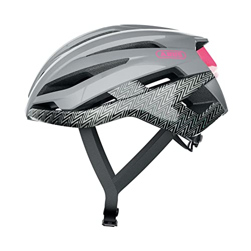 ABUS Stormchaser Casco de Bicicleta, Unisex Adulto, Zigzag Grey S, Small