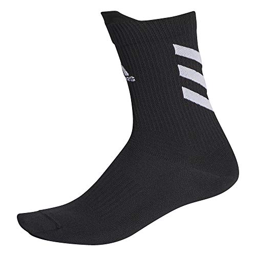 adidas Ask Crew UL S Socks, Unisex Adulto, Black/White/White, M