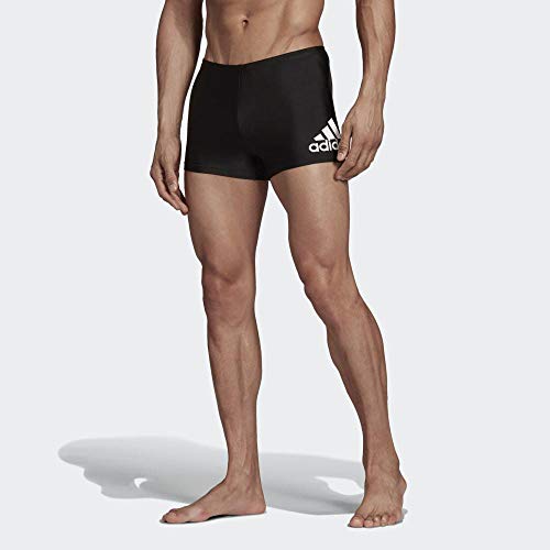 adidas Badge Fitness Boxer-Badehose M Bañador, Hombre, Negro (Black/White), 4