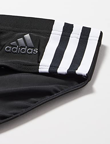 adidas Fitness 3 Bandas Bañador Slip, Hombre, Negro (Black/White)