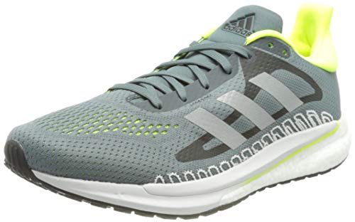 adidas Glide M, Zapatillas para Correr Hombre, Blue Oxide/Silver Met./Solar Yellow, 41 1/3 EU