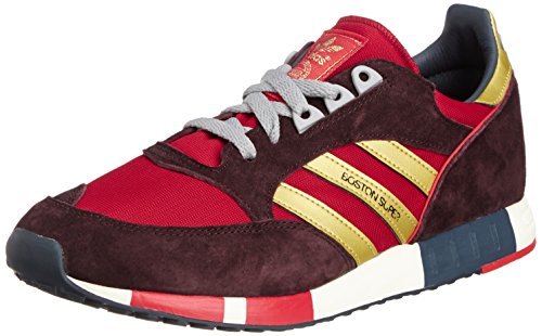 adidas Originals Boston Super, Power Red-Gold Metallic-Night Red, 9