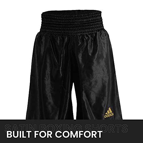 adidas Pantalones Cortos Unisex de satén de Entrenamiento de Boxeo,