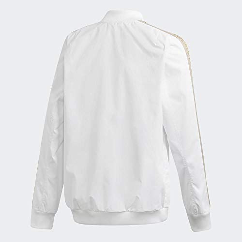 adidas Real Madrid Anthem Jacket Teens Chaqueta, Niños, Blanco (White/Dark Football Gold), 13-14Y