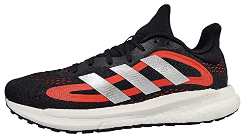 adidas Solar Glide 4 M, Zapatillas para Caminar Hombre, Cblack Silvmt Solred, 46 2/3 EU