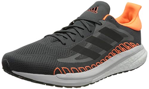 adidas Solar Glide ST M, Zapatillas para Correr Hombre, Grey Six/Core Black/Screaming Orange, 42 2/3 EU