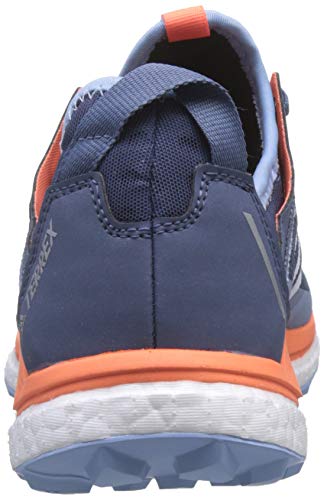 adidas Terrex Agravic Flow GTX W, Zapatillas de Cross Mujer, Azul (Tech Ink/Glow Blue/Hi/Res Coral Tech Ink/Glow Blue/Hi/Res Coral), 36 EU