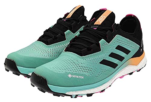 adidas Terrex Agravic Flow GTX W, Zapatillas de Trail Running Mujer, MENACI/NEGBÁS/ROSCHI, 38 2/3 EU