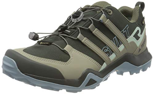 adidas Terrex Swift R2 GTX W, Zapatillas para Carreras de montaña Mujer, Leyenda Tierra/Gris Pluma/Gris Ceniza S18, 34 EU