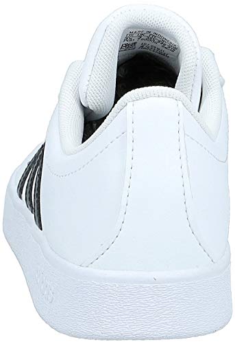 adidas VL Court 2.0 K, Zapatillas Unisex Adulto, Blanco (Footwear White/Core Black/Footwear White), 38 EU