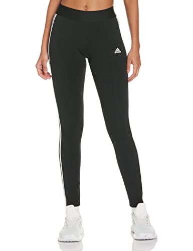 adidas W 3S Leg Leggings, Womens, Black/White, Medium