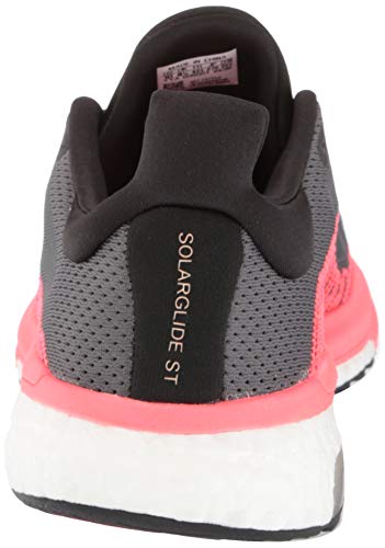 adidas Women's Solar Glide ST 3 Running Shoe, Grey/Crystal White/Pink, 5