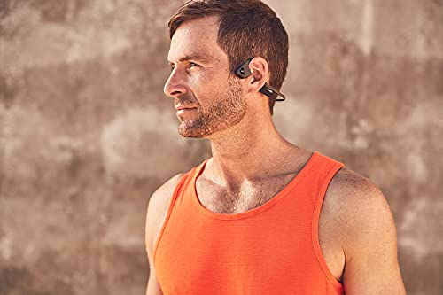 Aftershokz Trekz Air, Auriculares Bluetooth Inalambricos Conducción Osea, Banda para Cuello con microfono, Gris