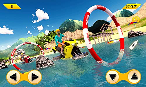 Agua Tablista Bicicleta Jinete 3d