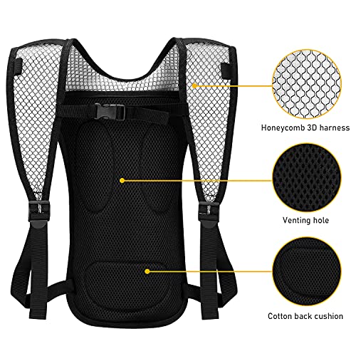 AIDBUCKS Mochila de Hidratación Mochilas de hidratacion para Bicicleta Ciclismo para Correr al Aire Libre Ciclismo Ciclismo Senderismo Mochila de Agua con Sistema de hidratación para hombresy Mujeres