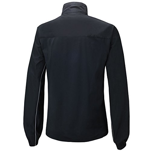 Airtracks Chaqueta de invierno, para ciclismo, correr, chaqueta térmica, transpirable, resistente al viento, impermeable, otoño/invierno, unisex, color negro, tamaño S