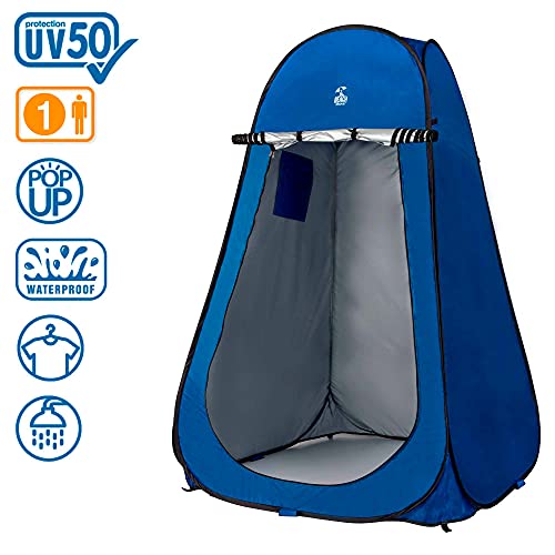 AKTIVE 62162 - Tienda ducha cambiador para camping sin suelo AKTIVE 120x120x190 cm