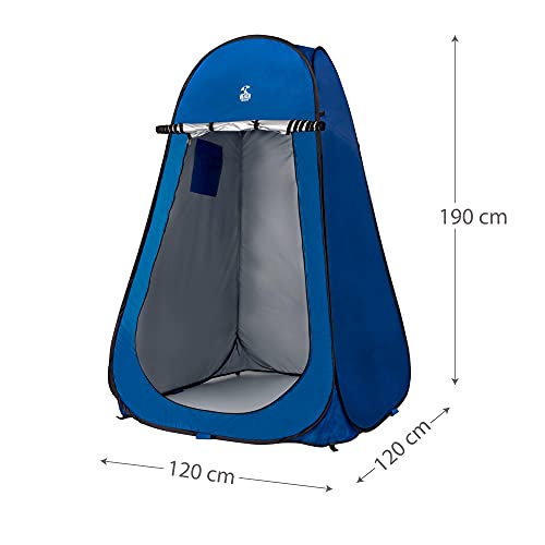 AKTIVE 62162 - Tienda ducha cambiador para camping sin suelo AKTIVE 120x120x190 cm