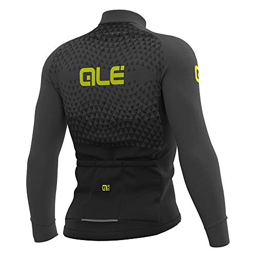 Alé Cycling Solid Summit - Maillot de manga larga para hombre, color negro y gris, talla L 2020