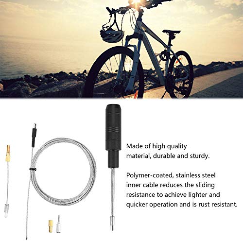 Alomejor Juego de Cables de Cable de Cambio de Bicicleta para la Herramienta de enrutamiento de Cable Interno de MTB con imán, Tapa Desmontable, Cables, Accesorios para Bicicleta