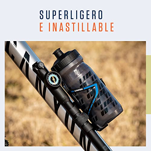 Alphatrail Portabidón para Bicicleta I Garantía Anti-Rotura de por Vida I 36g Lightweight Diseño I Incl. Tornillos I Compatible con Cube, SKS, Elite, Topeak y Otras Botellas de Bebida I Lanco