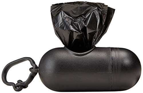 Amazon Basics - Bolsas para excrementos de perro con dispensador y clip para correa (300 bolsas)