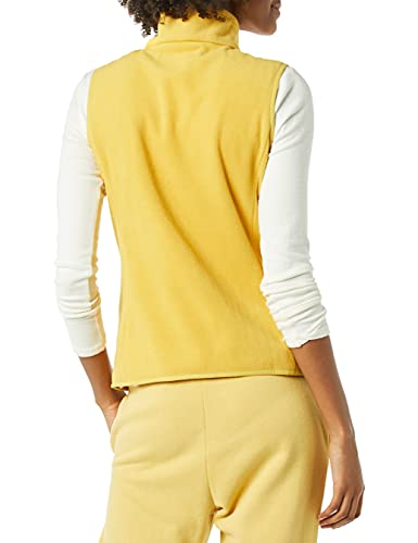 Amazon Essentials Chaleco de Forro Polar sin Mangas con Cremallera Completa para Mujer Chaqueta, Amarillo Oscuro, XXL