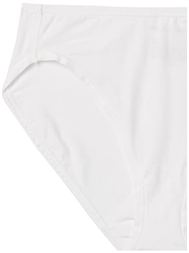 Amazon Essentials Cotton Stretch High-Cut Bikini Panty Pantis, Blanco, XXL