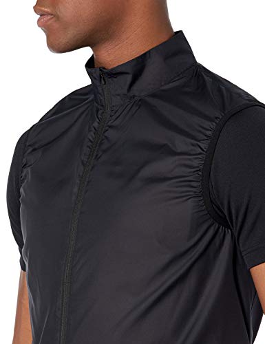 Amazon Essentials Cycling Wind Vest Chaleco Vaquero, Negro, L