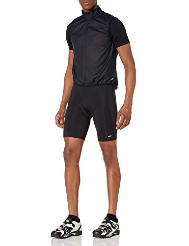 Amazon Essentials Cycling Wind Vest Chaleco Vaquero, Negro, L