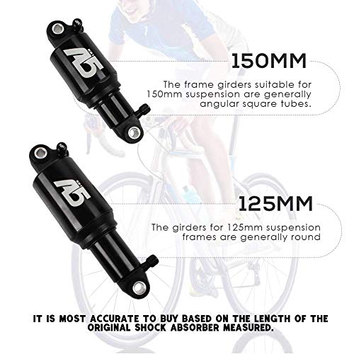 Amortiguador Trasero Ajustable Para Bicicletas Dispositivo Amortiguador Suspensión 125mm / 150mm (REA)