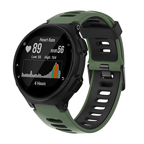 Correa Para Garmin Forerunner 735XT/235 Lite 235/220/230/620/630/Pulsera  Reemplazar De Silicona Deportiva